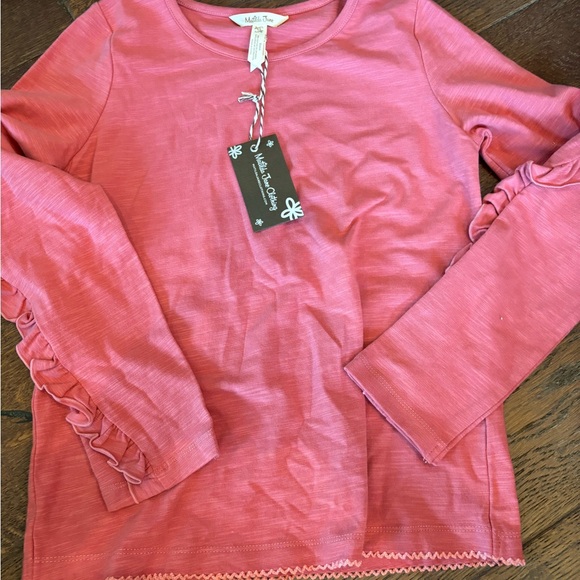 Matilda Jane Other - Pink Ruffle Sleeve Kids Top